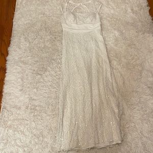 Ever Pretty White Floral Maxi Dress with Sequins